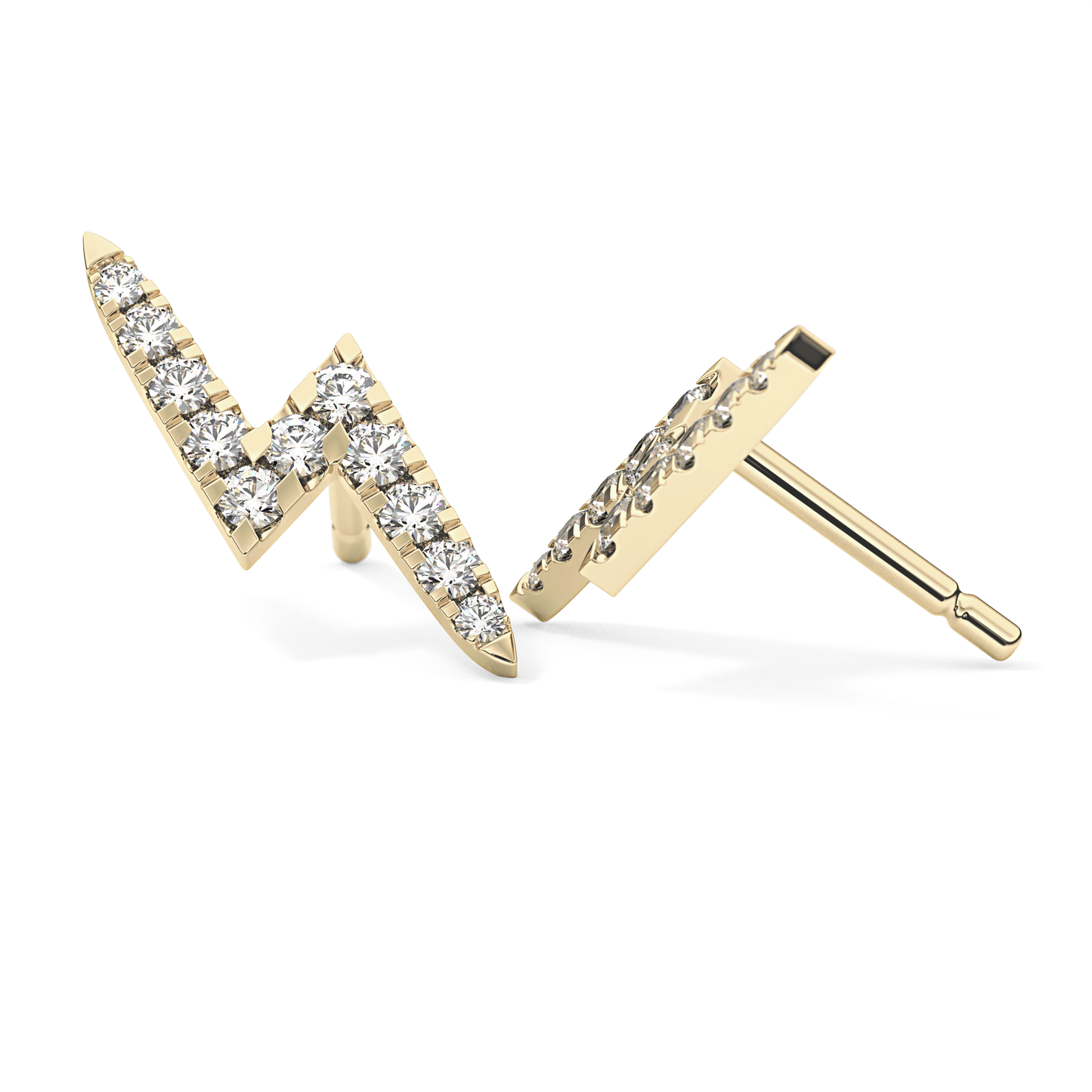 0.4 TCW Round Lab Grown Diamond Stud Earrings