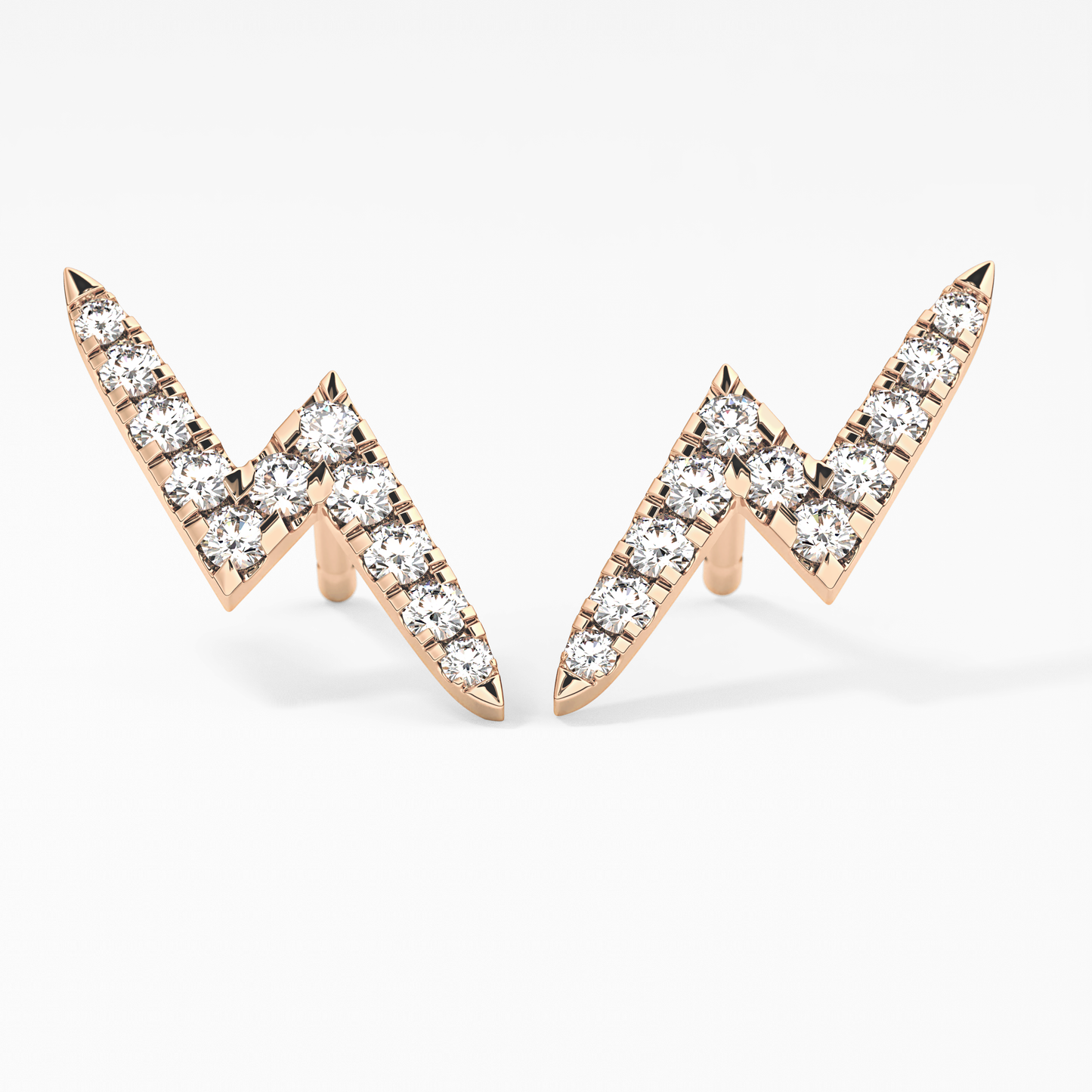 0.4 TCW Round Lab Grown Diamond Stud Earrings