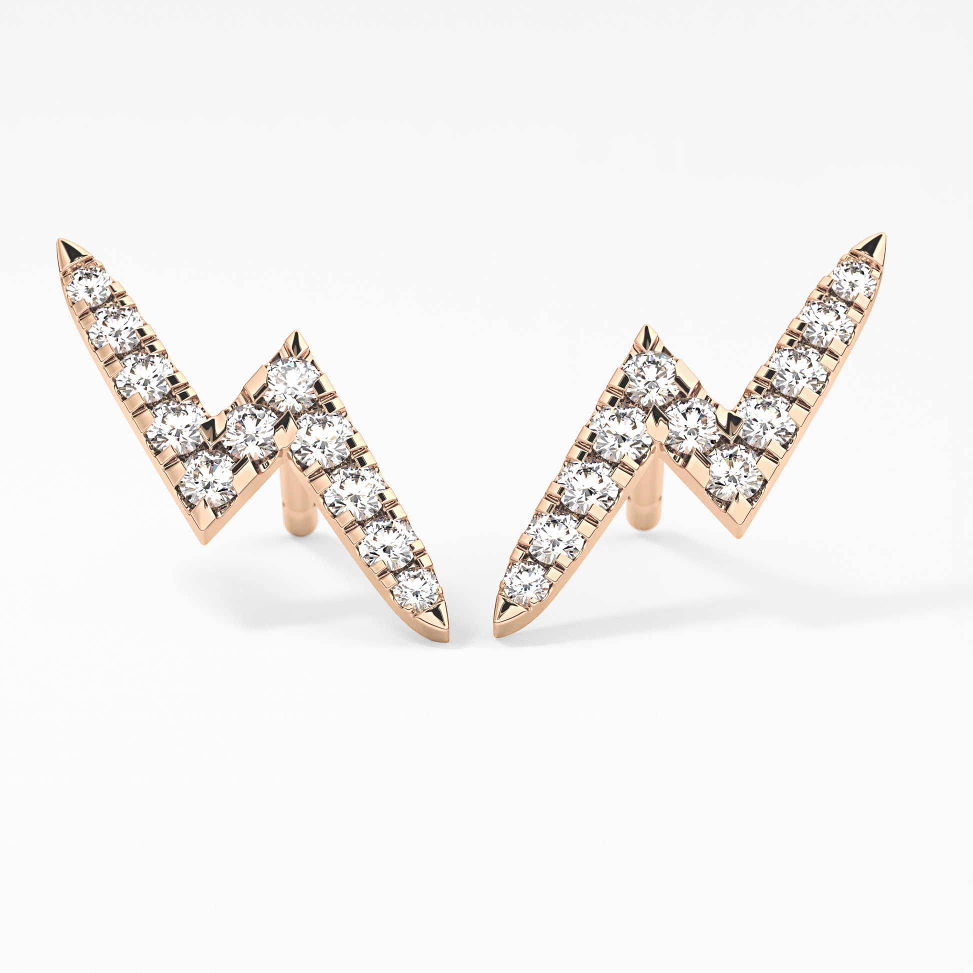 0.4 TCW Round Lab Grown Diamond Stud Earrings