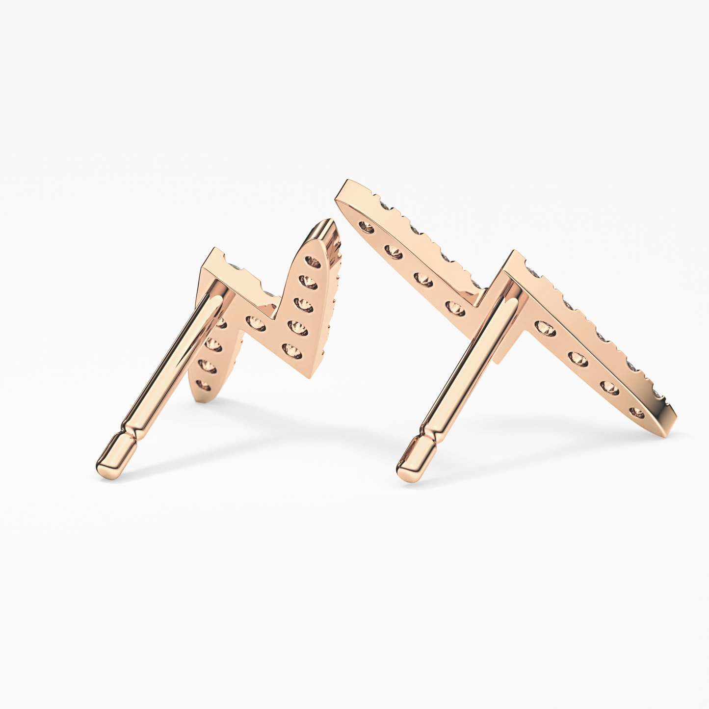0.4 TCW Round Lab Grown Diamond Stud Earrings