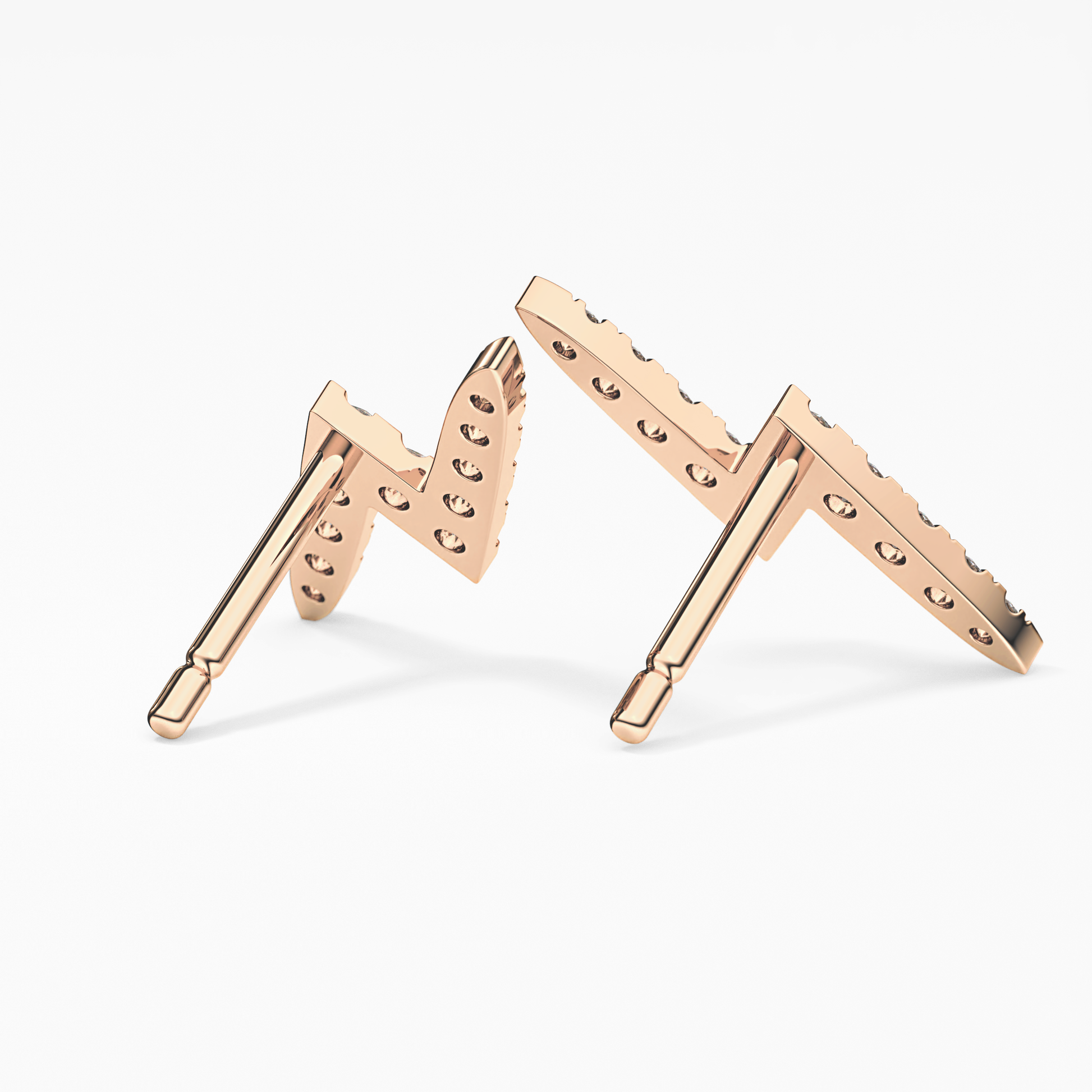 0.4 TCW Round Lab Grown Diamond Stud Earrings