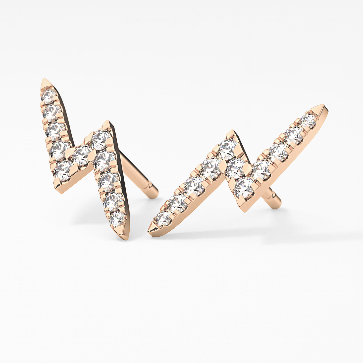0.4 TCW Round Lab Grown Diamond Stud Earrings
