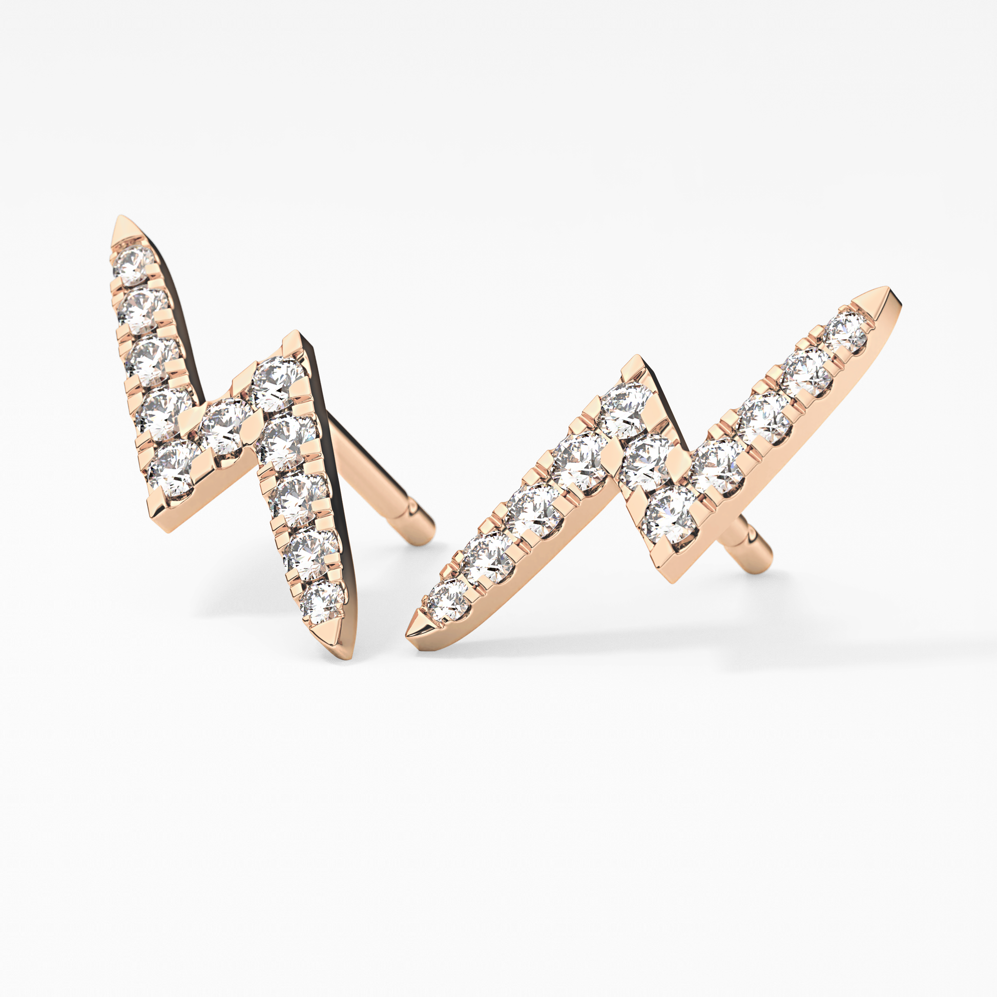 0.4 TCW Round Lab Grown Diamond Stud Earrings