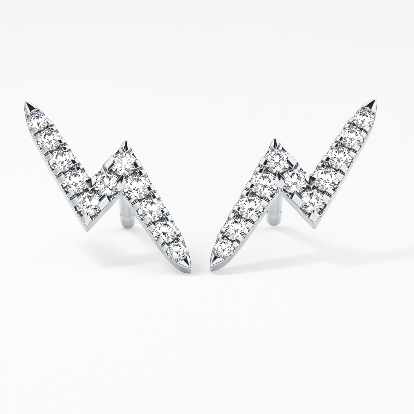 0.4 TCW Round Lab Grown Diamond Stud Earrings