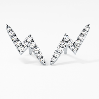 0.4 TCW Round Lab Grown Diamond Stud Earrings
