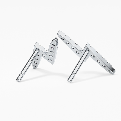 0.4 TCW Round Lab Grown Diamond Stud Earrings