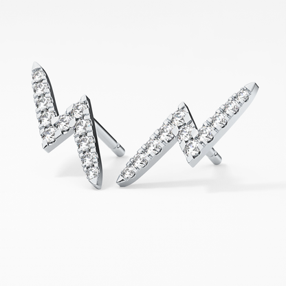 0.4 TCW Round Lab Grown Diamond Stud Earrings