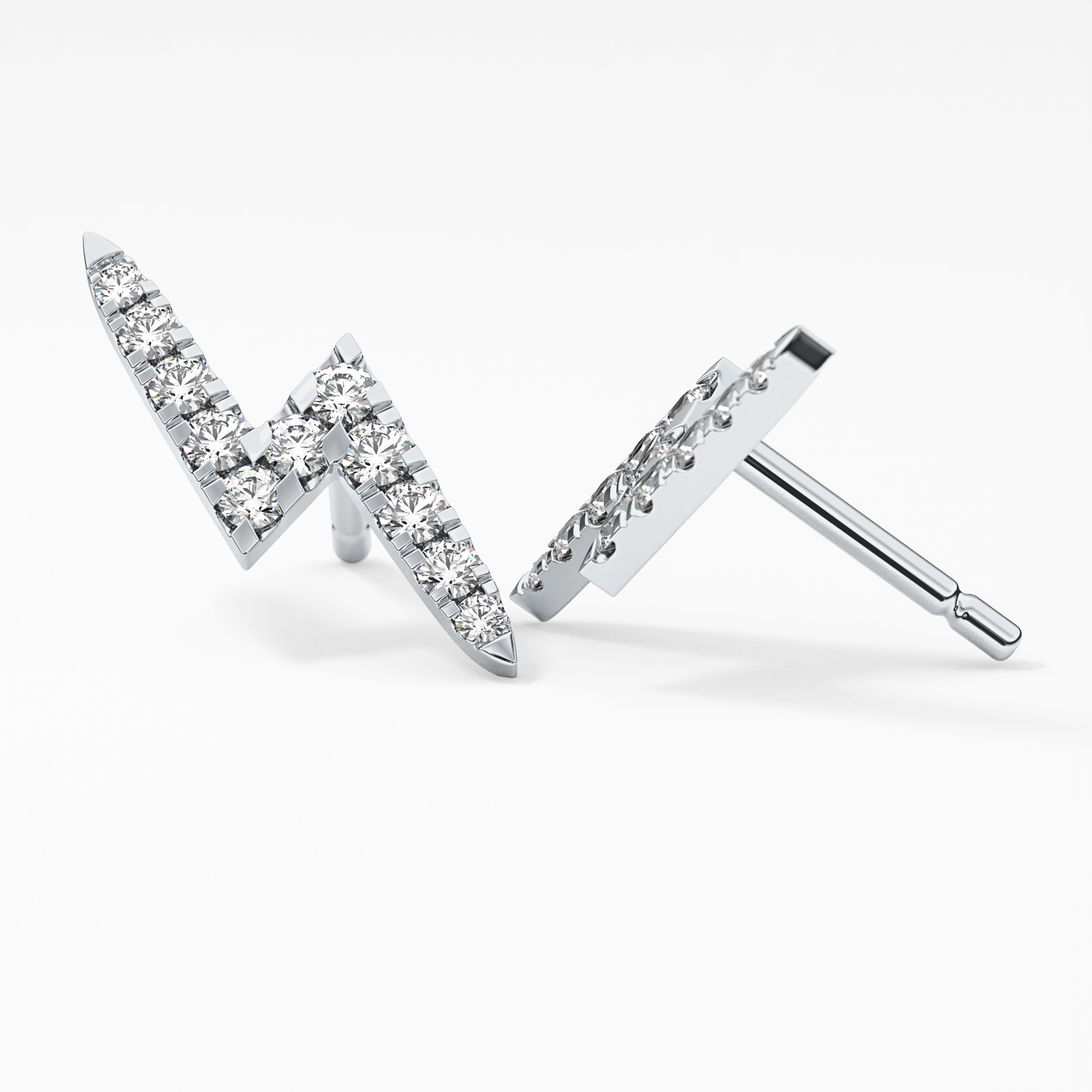 0.4 TCW Round Lab Grown Diamond Stud Earrings