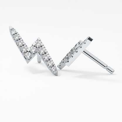 0.4 TCW Round Lab Grown Diamond Stud Earrings