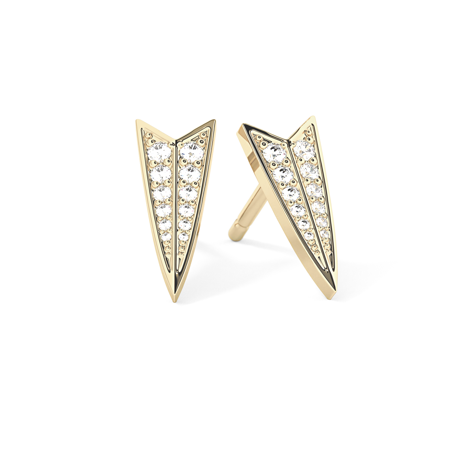 0.4 TCW Round Lab Grown Diamond Stud Earrings