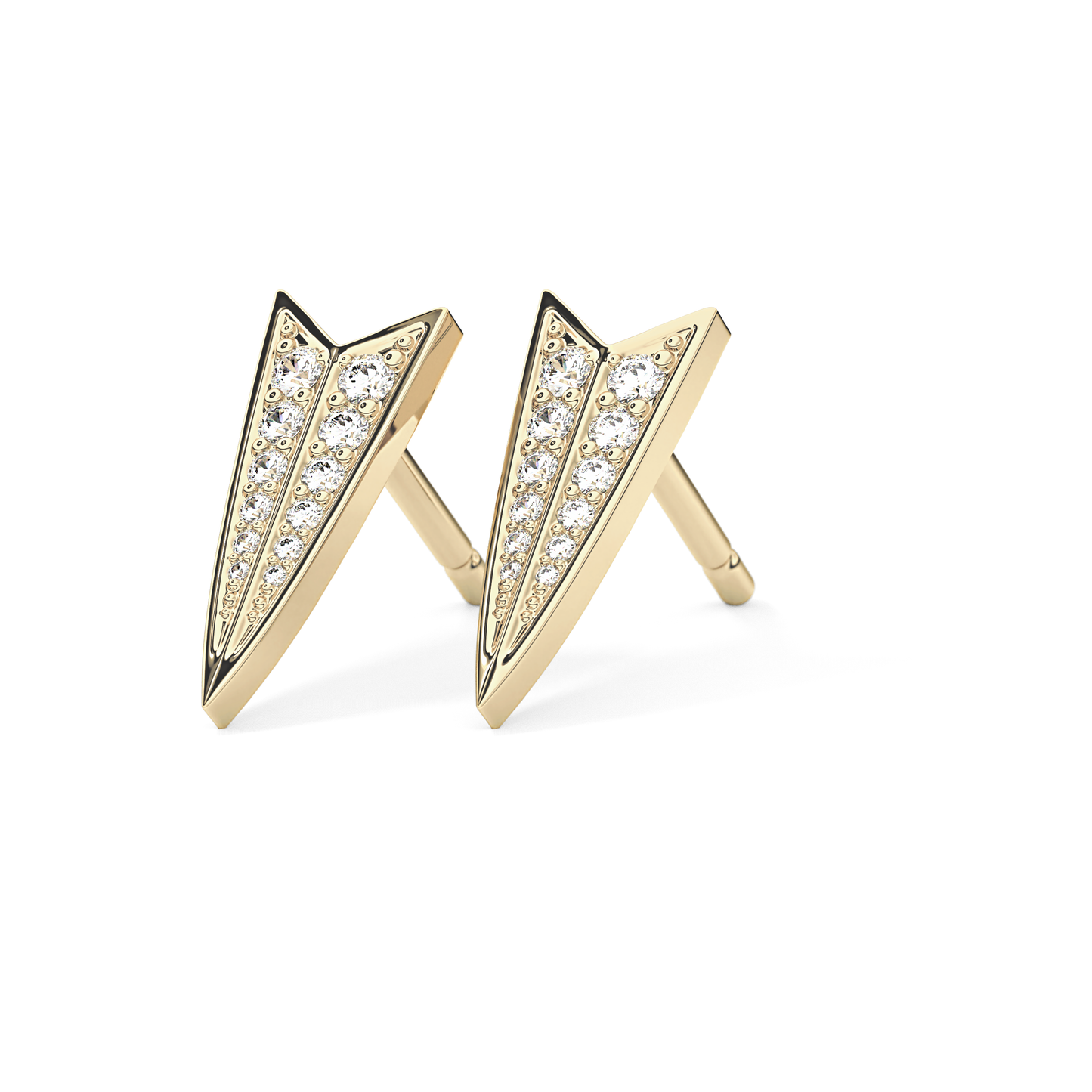 0.4 TCW Round Lab Grown Diamond Stud Earrings