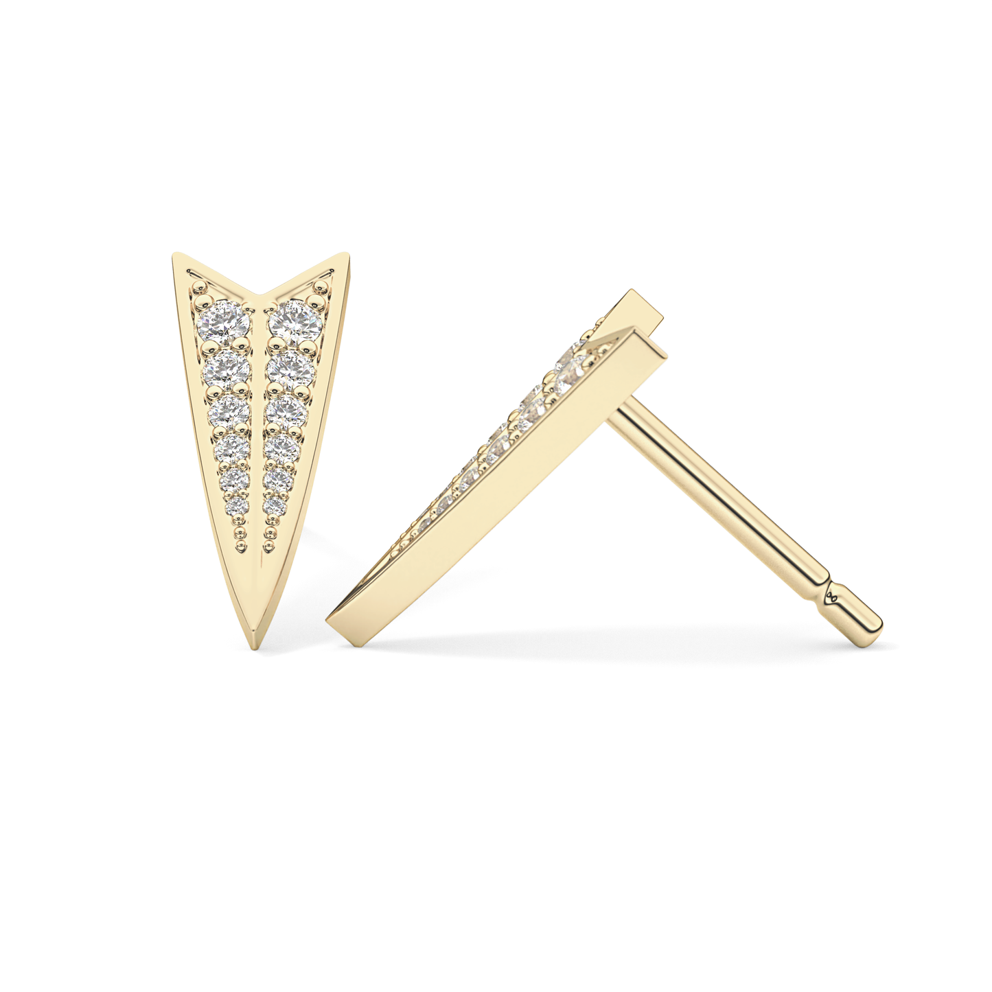 0.4 TCW Round Lab Grown Diamond Stud Earrings