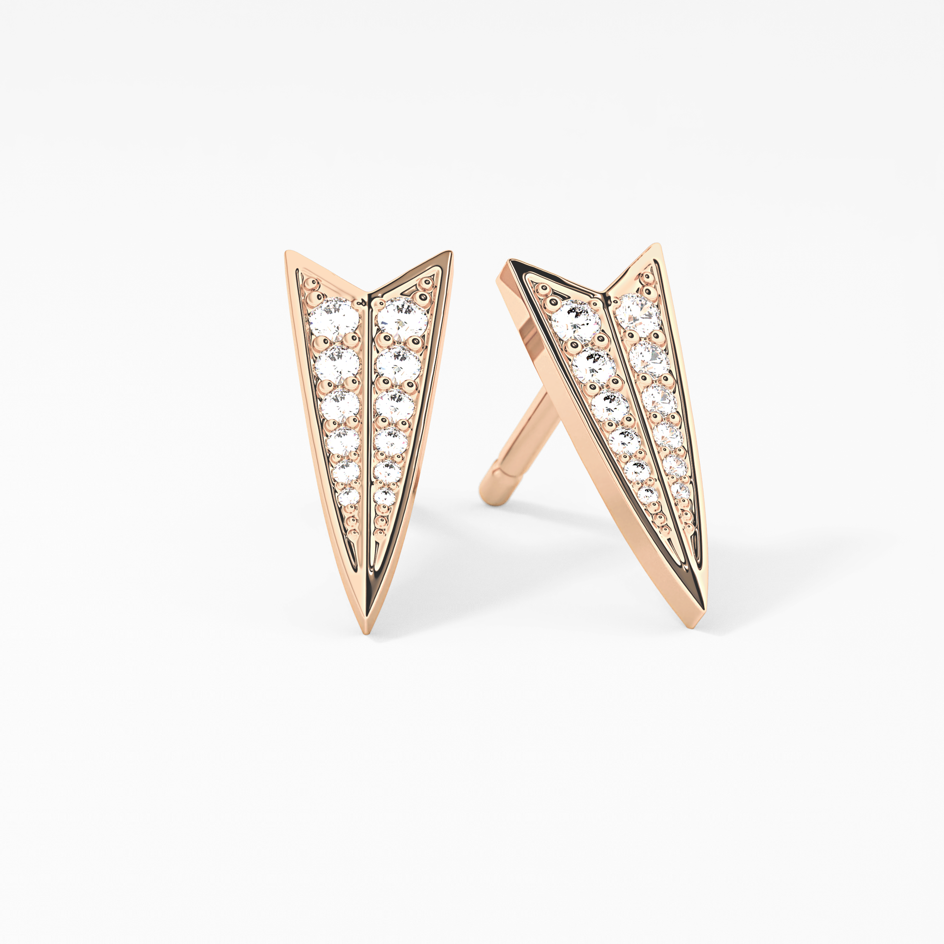 0.4 TCW Round Lab Grown Diamond Stud Earrings