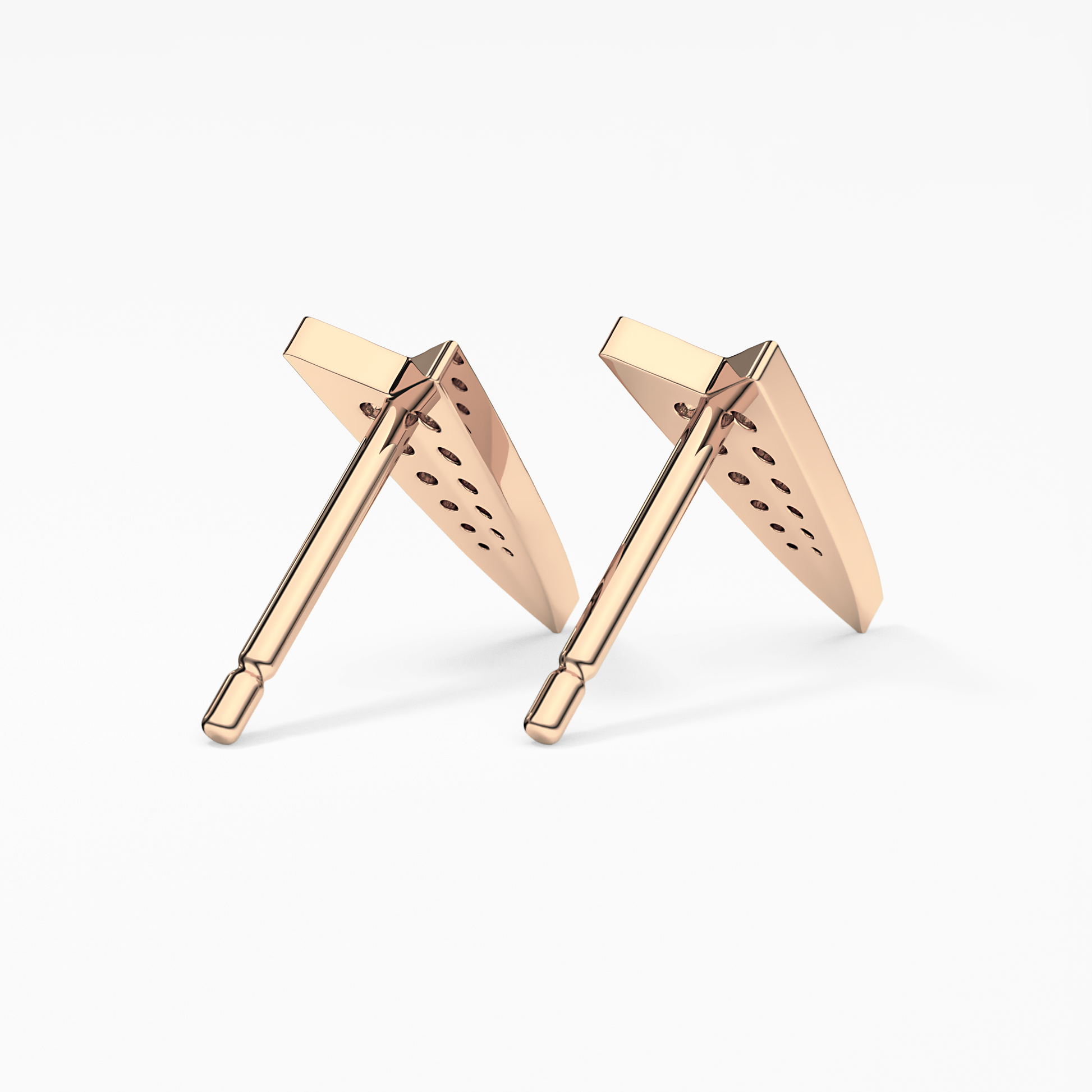 0.4 TCW Round Lab Grown Diamond Stud Earrings