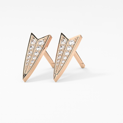 0.4 TCW Round Lab Grown Diamond Stud Earrings