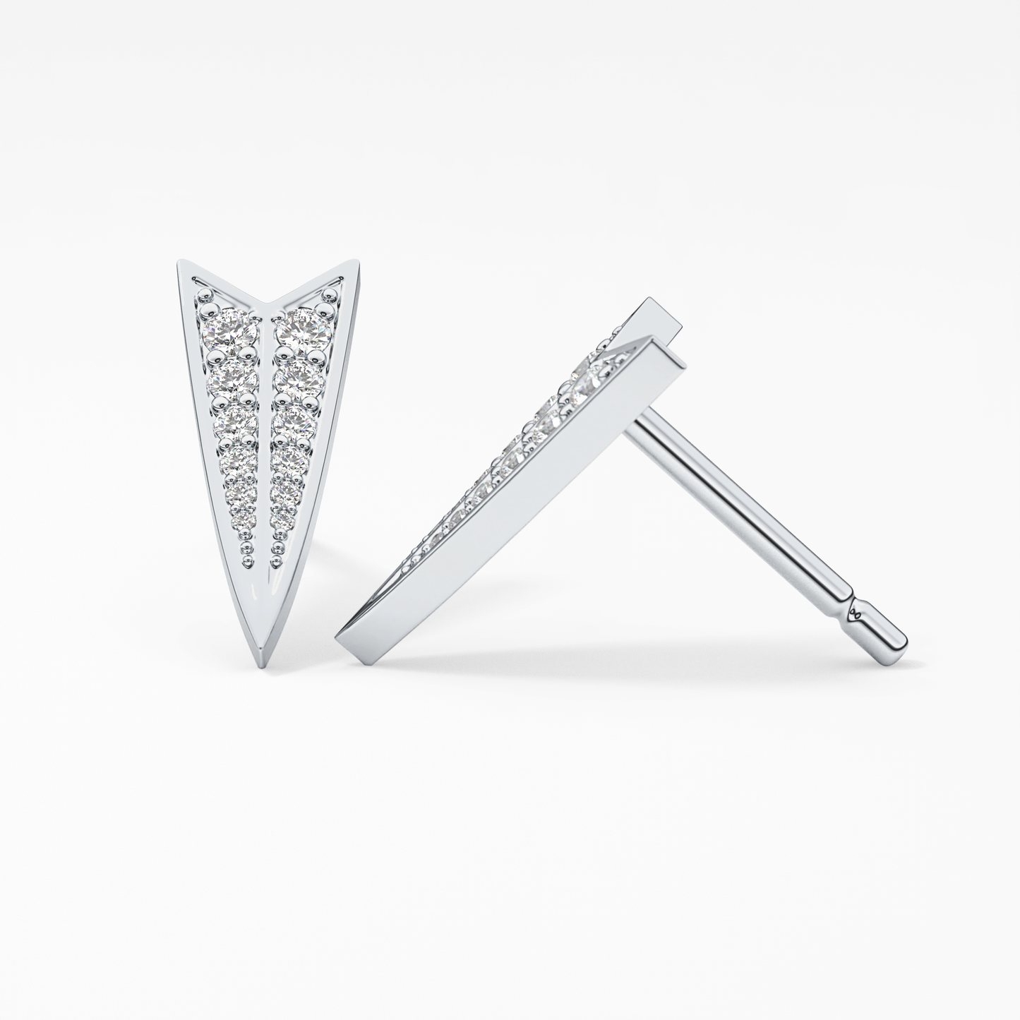 0.4 TCW Round Lab Grown Diamond Stud Earrings