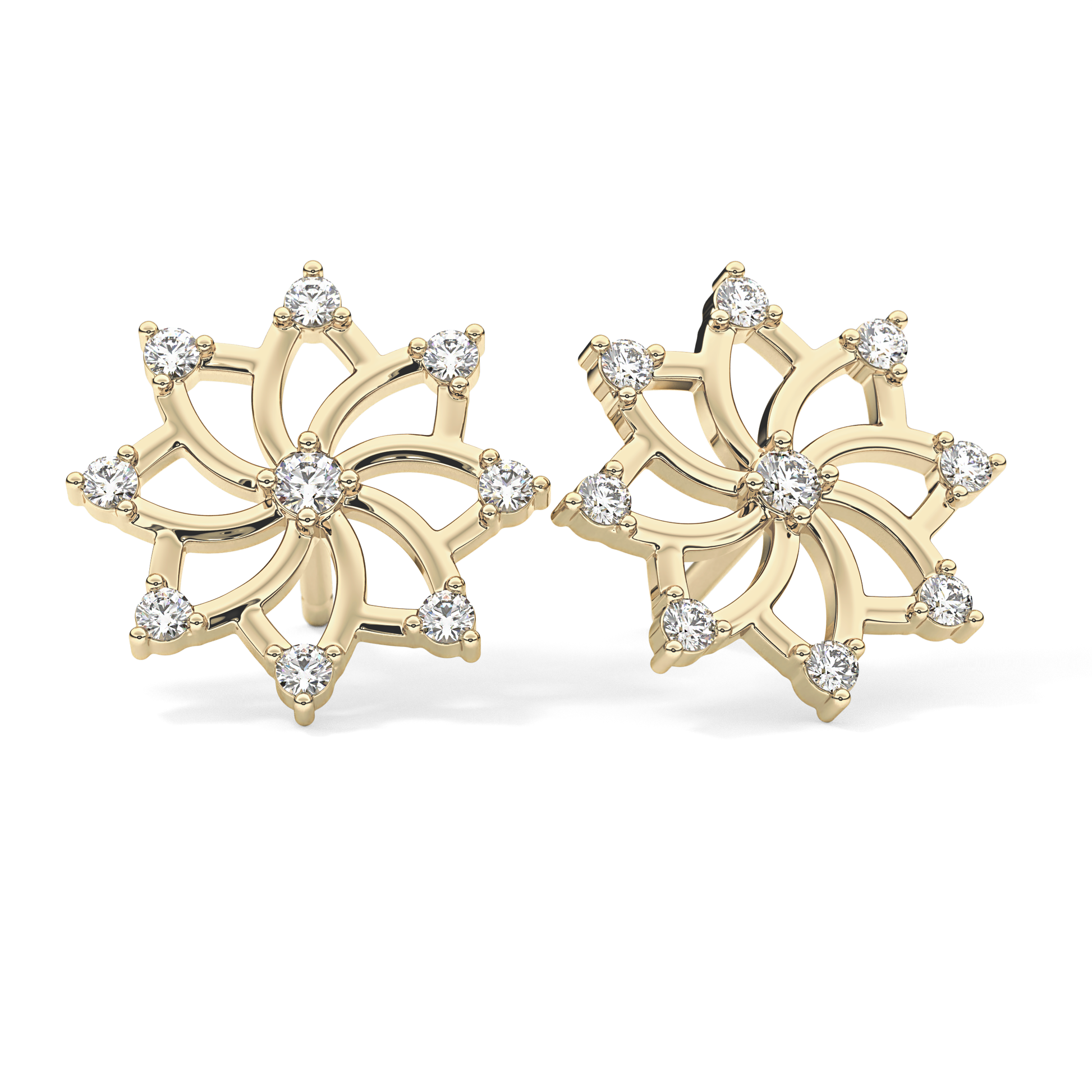 0.4 TCW Round Lab Grown Diamond Stud Earrings