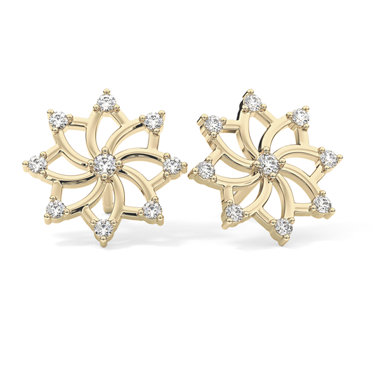 0.4 TCW Round Lab Grown Diamond Stud Earrings