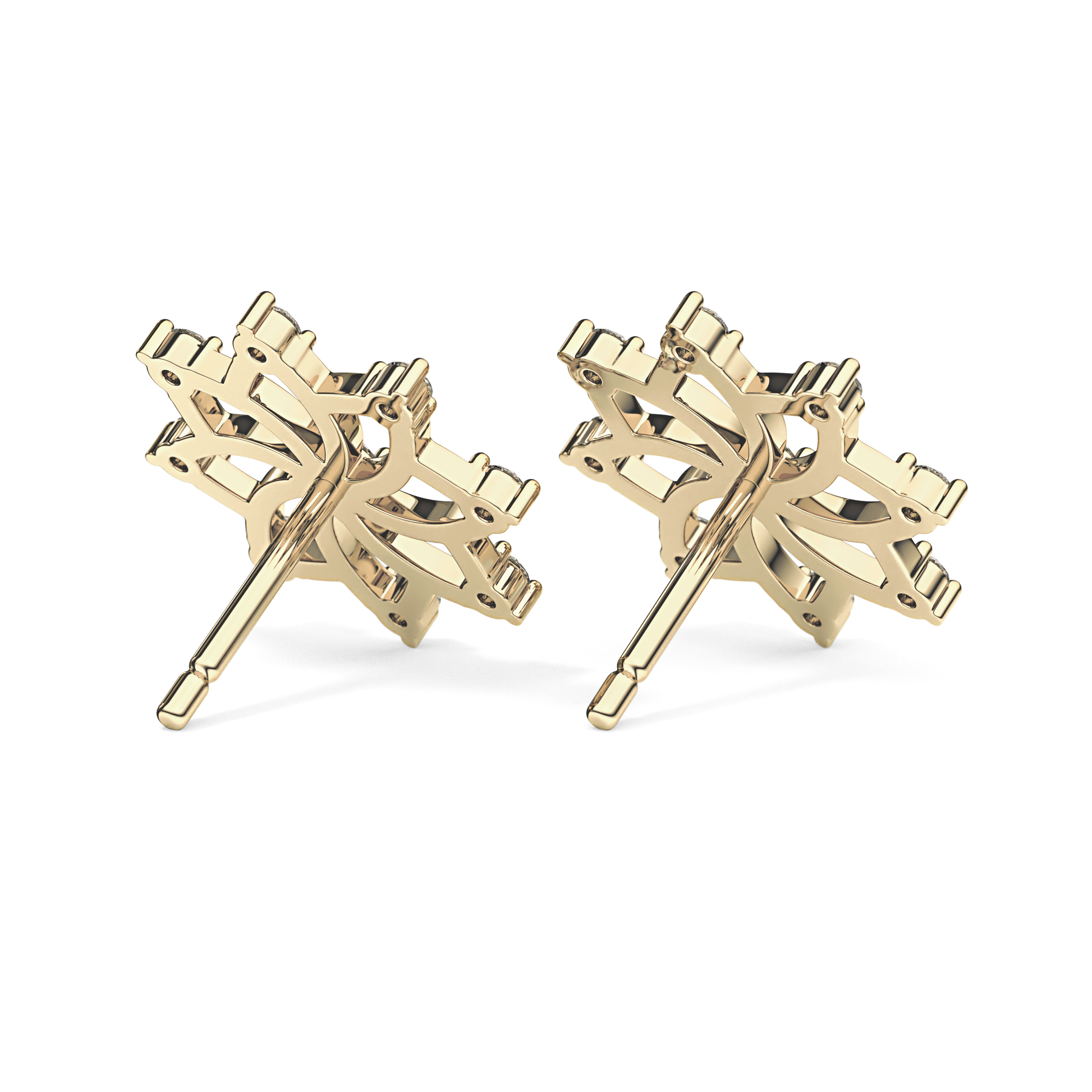 0.4 TCW Round Lab Grown Diamond Stud Earrings