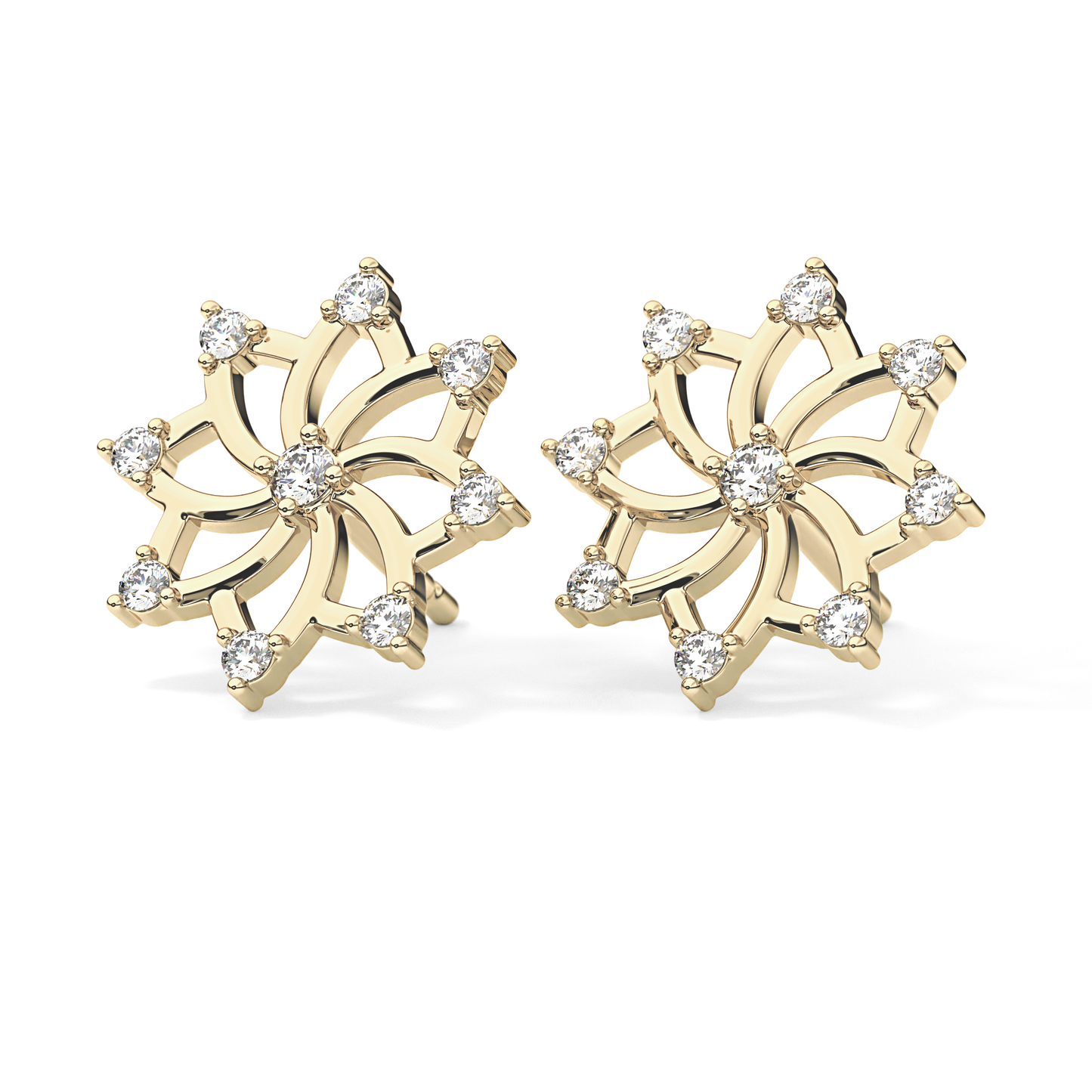 0.4 TCW Round Lab Grown Diamond Stud Earrings