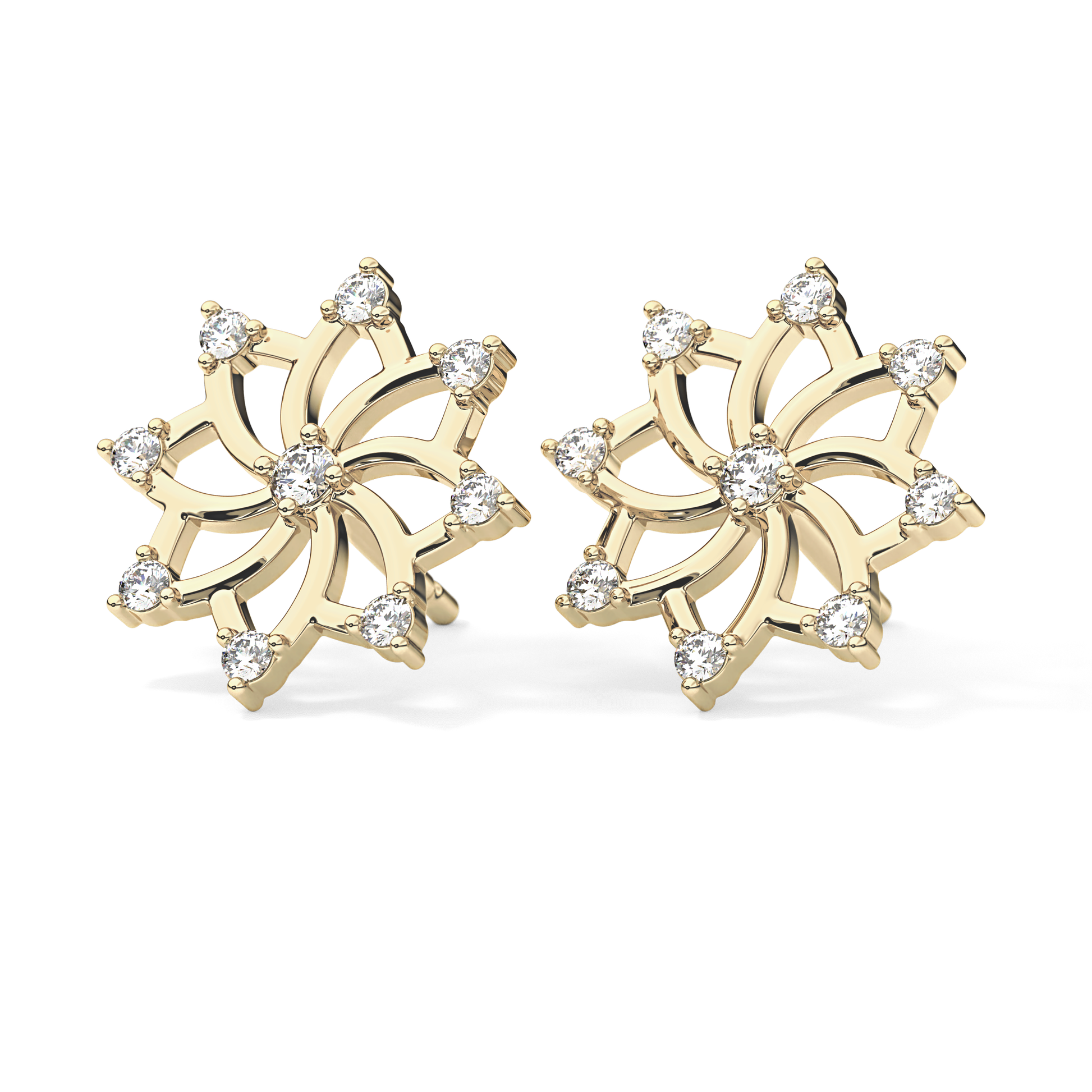 0.4 TCW Round Lab Grown Diamond Stud Earrings