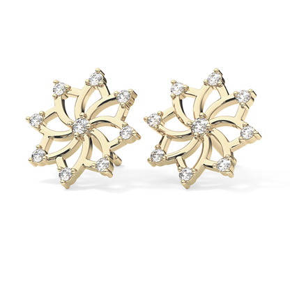 0.4 TCW Round Lab Grown Diamond Stud Earrings
