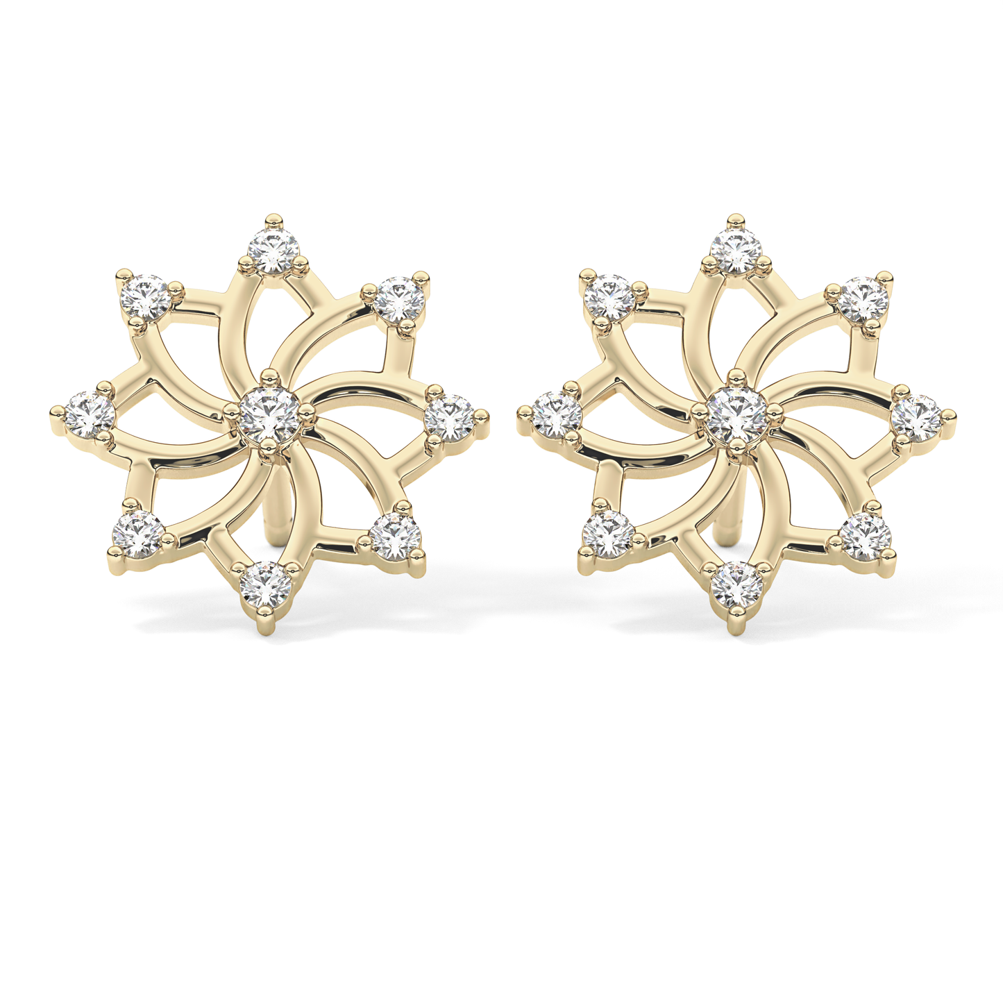 0.4 TCW Round Lab Grown Diamond Stud Earrings