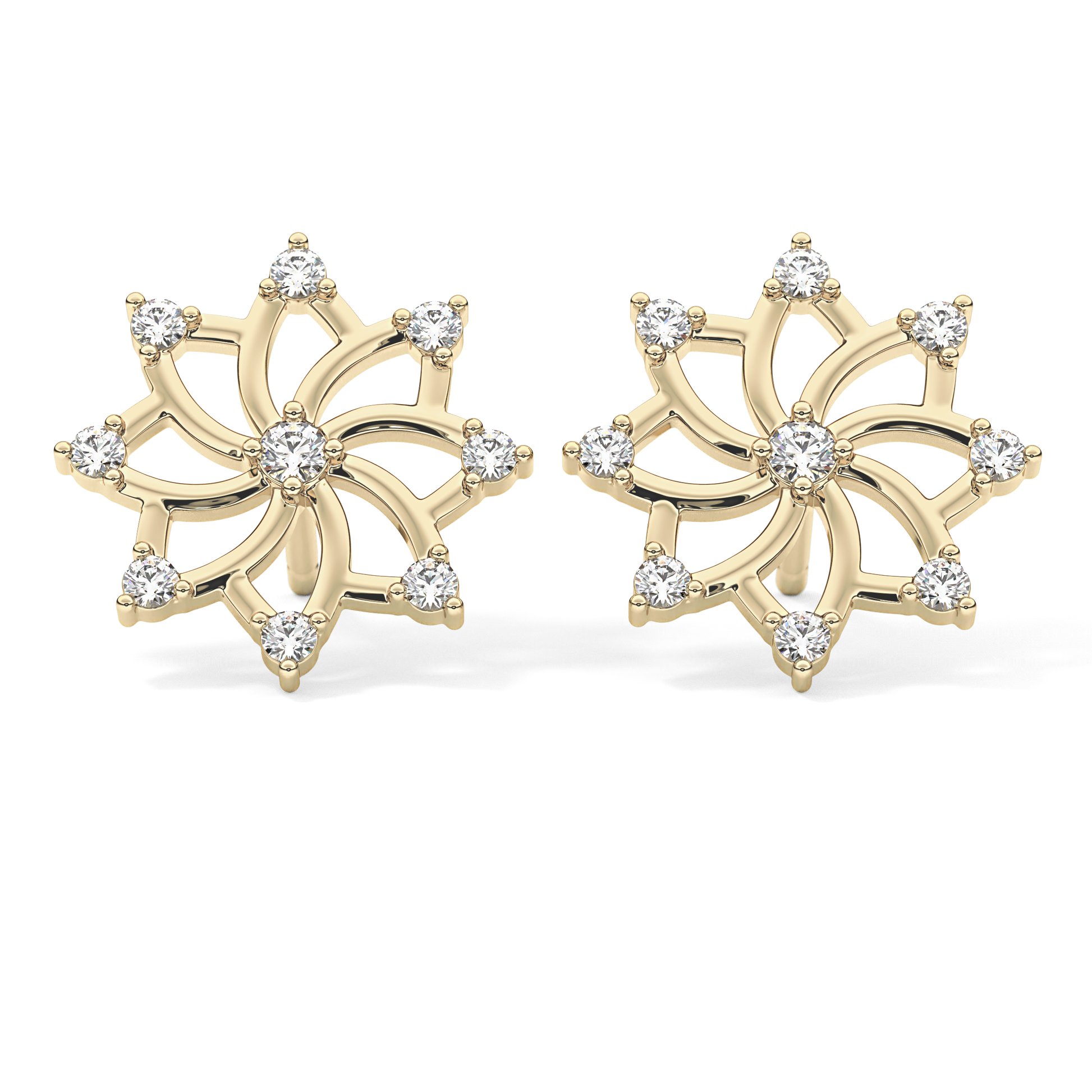 0.4 TCW Round Lab Grown Diamond Stud Earrings