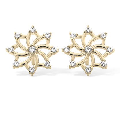 0.4 TCW Round Lab Grown Diamond Stud Earrings