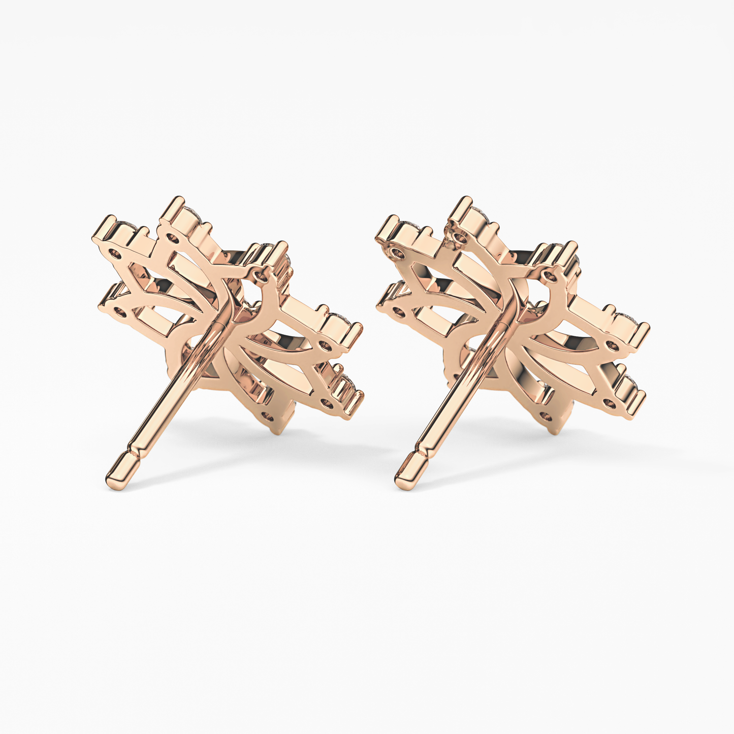 0.4 TCW Round Lab Grown Diamond Stud Earrings