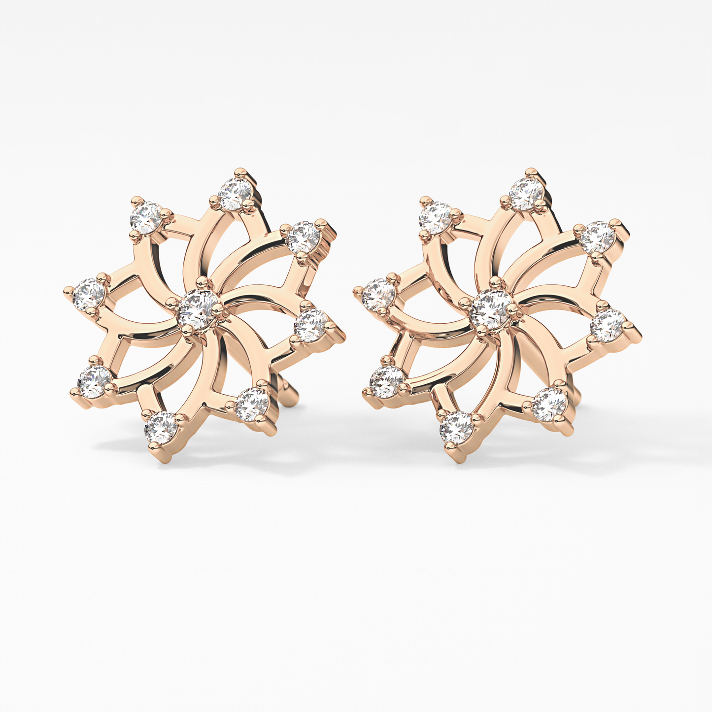 0.4 TCW Round Lab Grown Diamond Stud Earrings