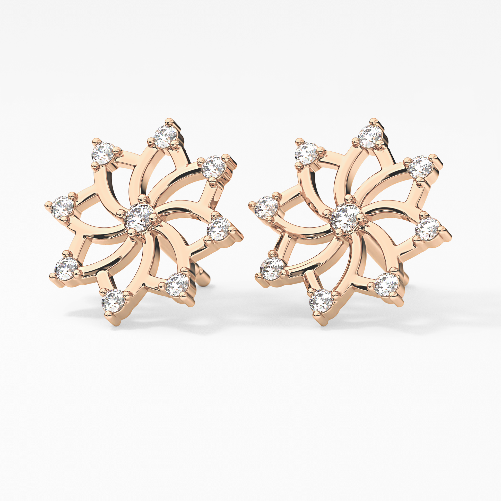 0.4 TCW Round Lab Grown Diamond Stud Earrings
