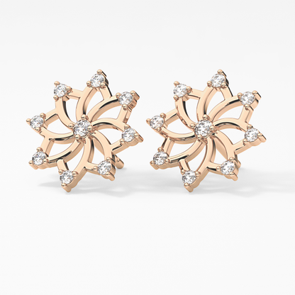 0.4 TCW Round Lab Grown Diamond Stud Earrings