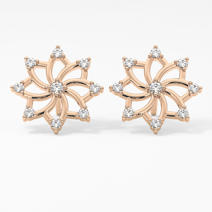 0.4 TCW Round Lab Grown Diamond Stud Earrings