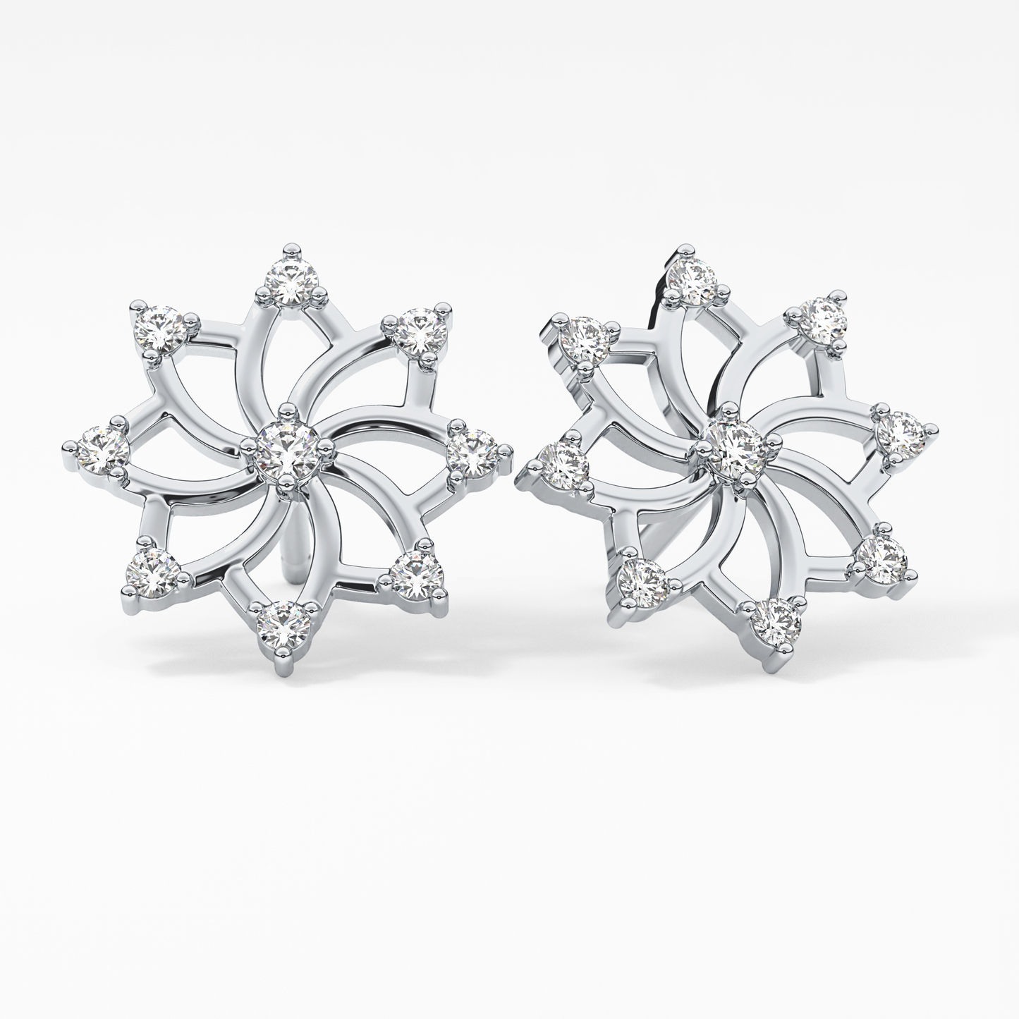 0.4 TCW Round Lab Grown Diamond Stud Earrings