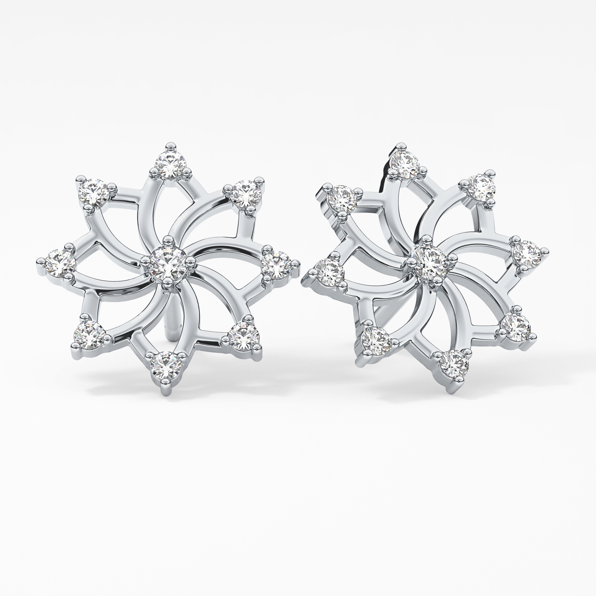 0.4 TCW Round Lab Grown Diamond Stud Earrings