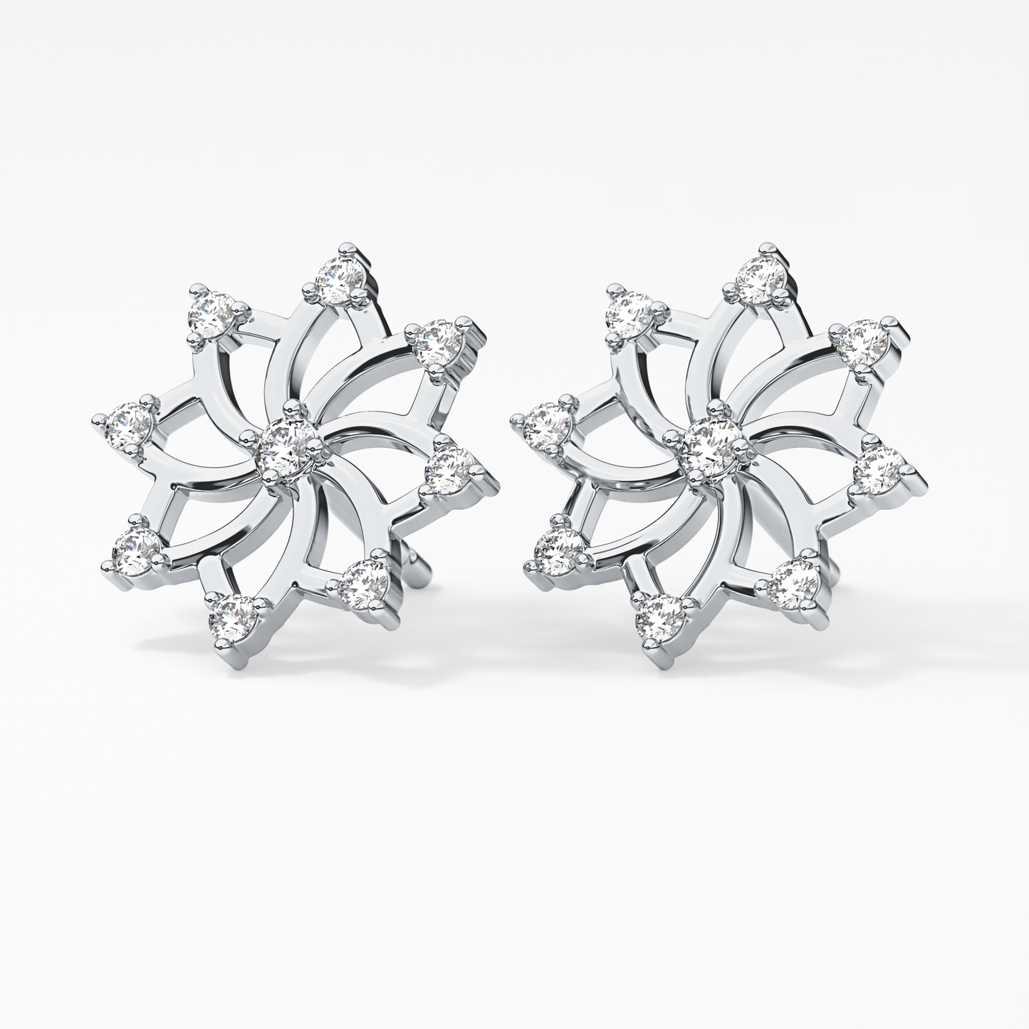 0.4 TCW Round Lab Grown Diamond Stud Earrings
