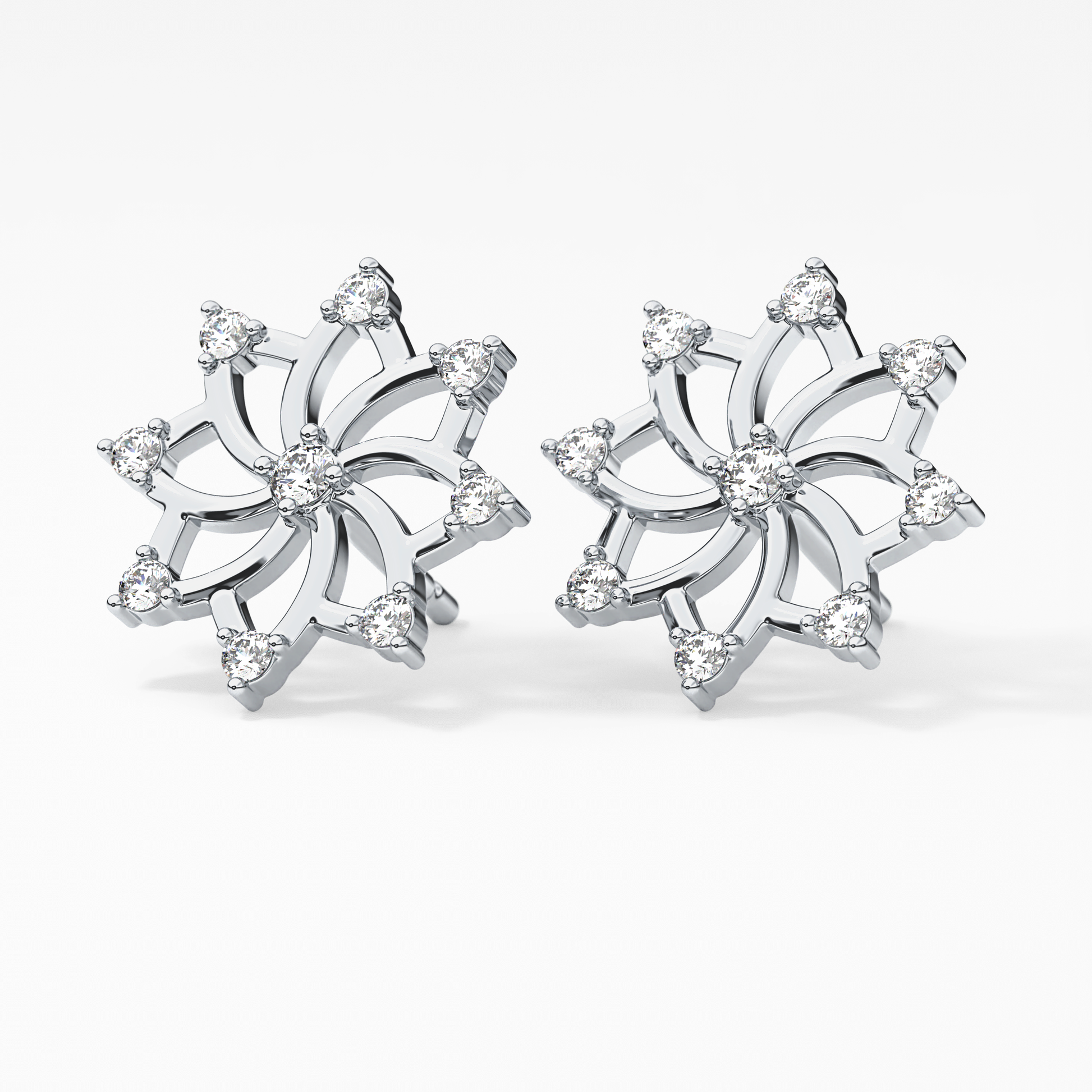 0.4 TCW Round Lab Grown Diamond Stud Earrings