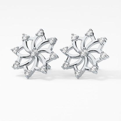 0.4 TCW Round Lab Grown Diamond Stud Earrings