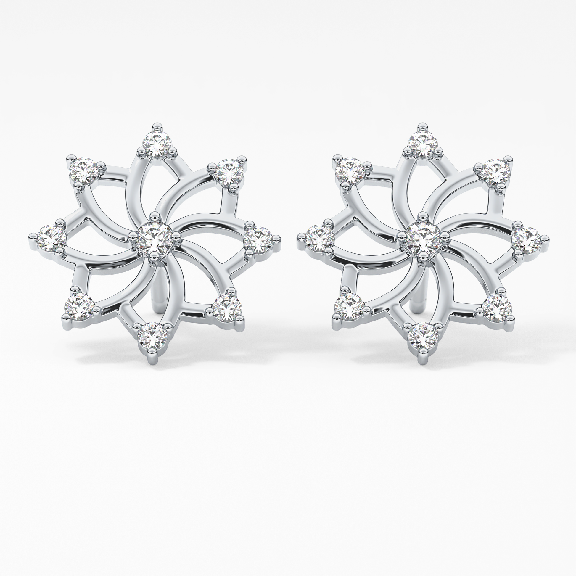 0.4 TCW Round Lab Grown Diamond Stud Earrings