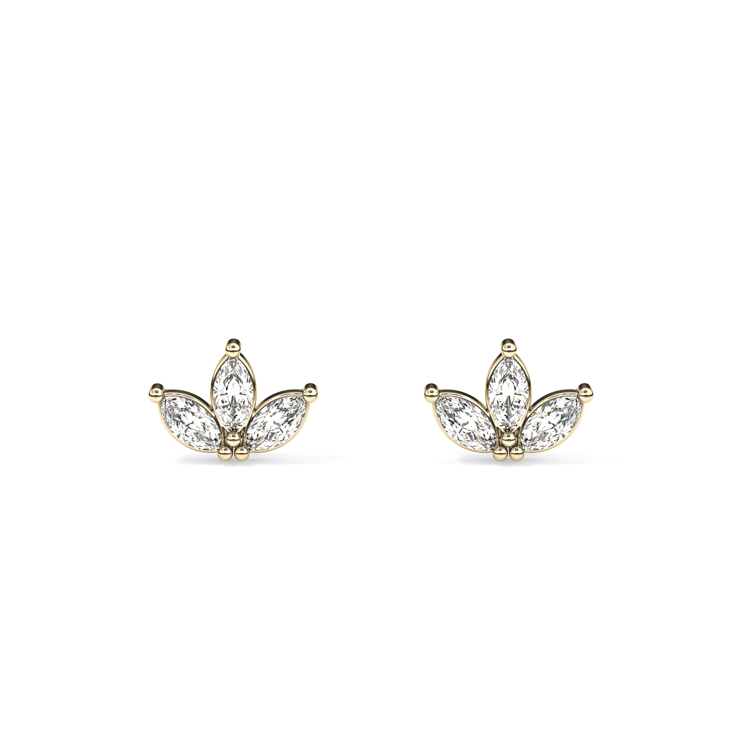 0.4 TCW Round Lab Grown Diamond Stud Earrings