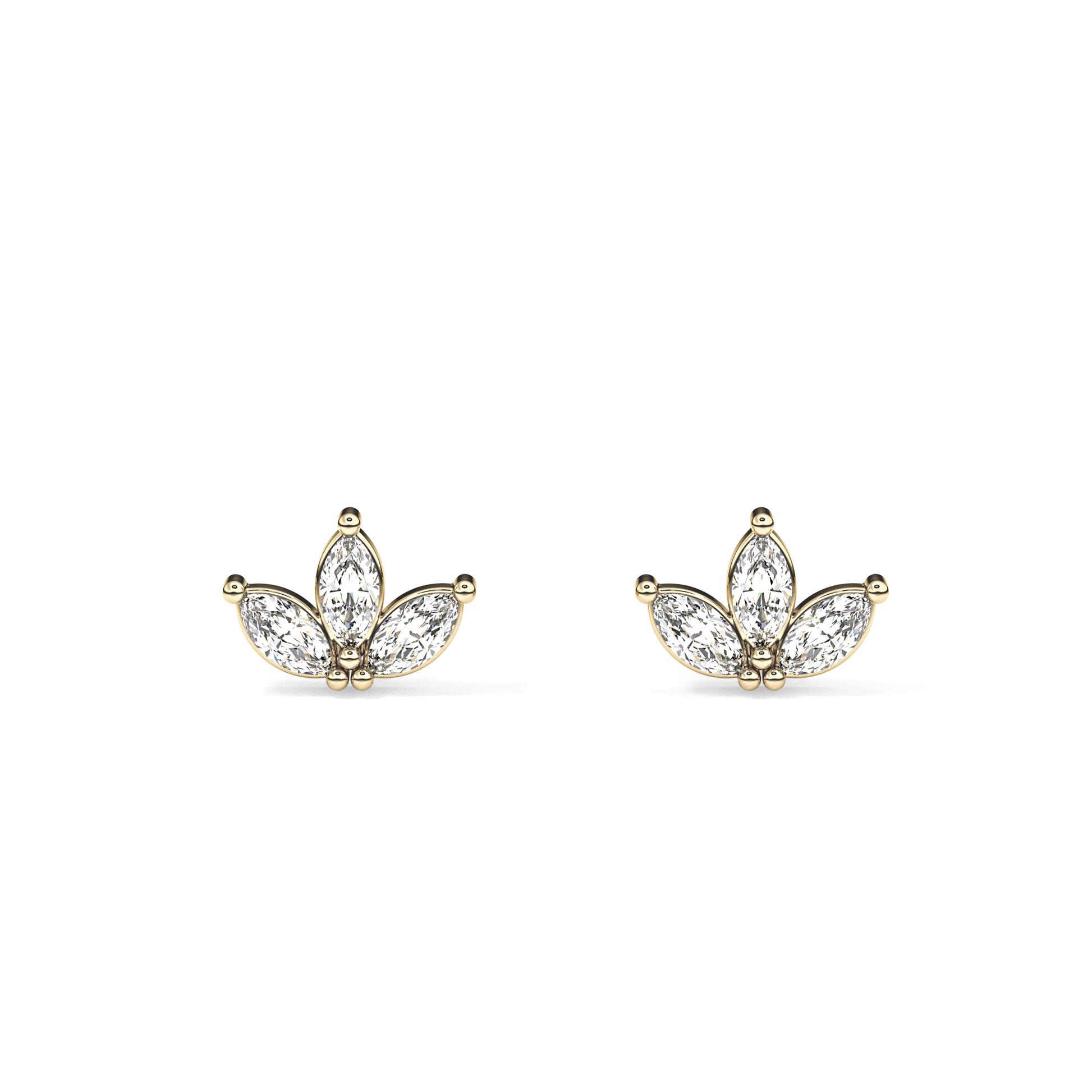 0.4 TCW Round Lab Grown Diamond Stud Earrings