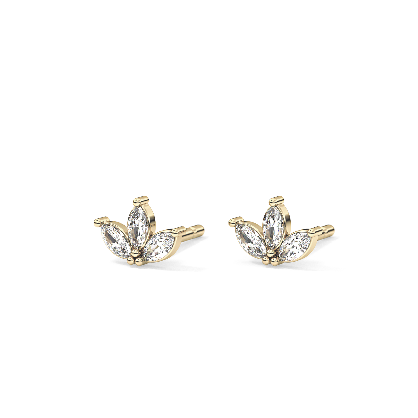 0.4 TCW Round Lab Grown Diamond Stud Earrings