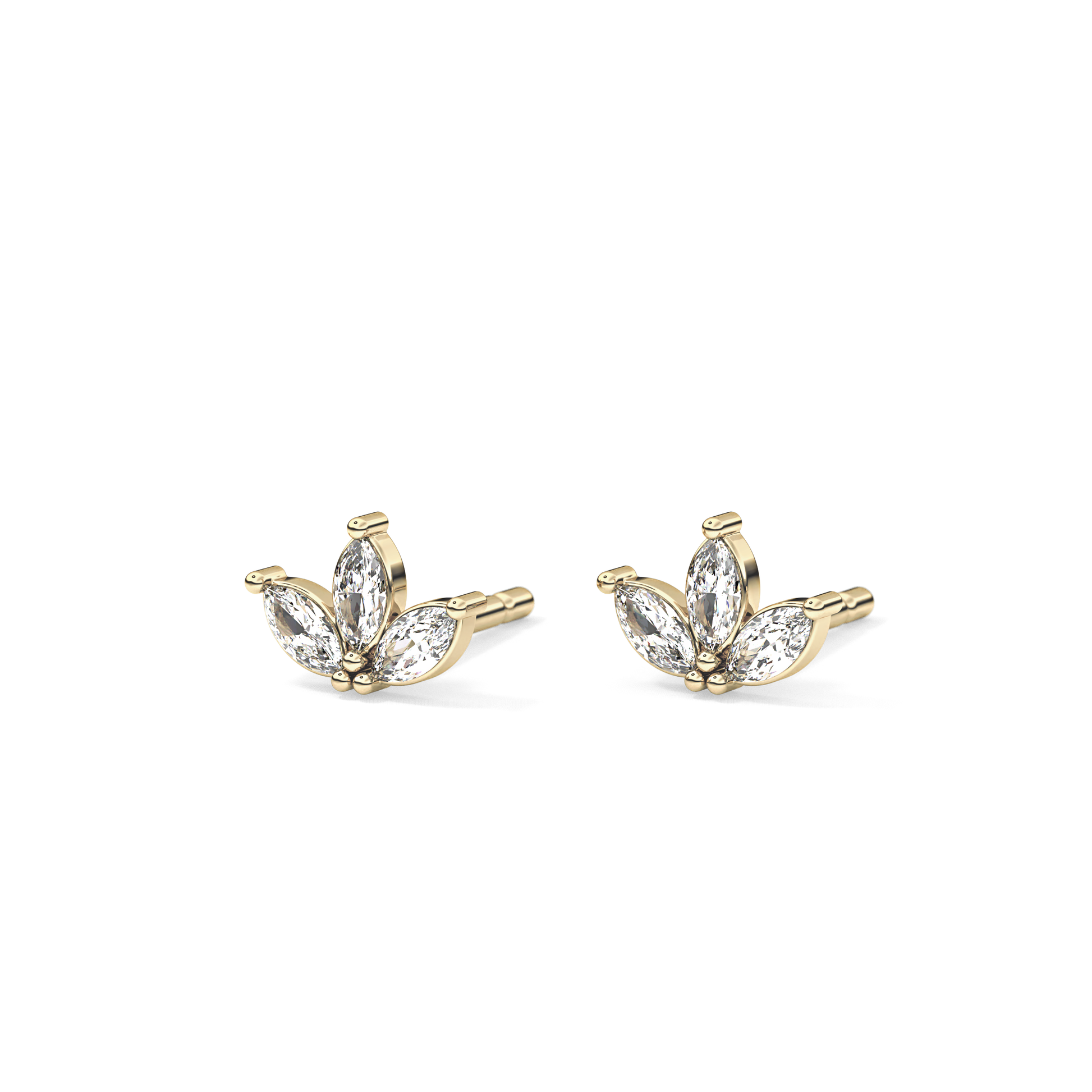 0.4 TCW Round Lab Grown Diamond Stud Earrings