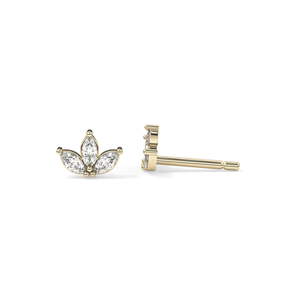 0.4 TCW Round Lab Grown Diamond Stud Earrings