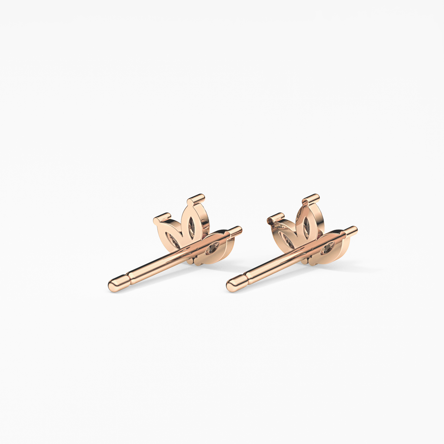0.4 TCW Round Lab Grown Diamond Stud Earrings