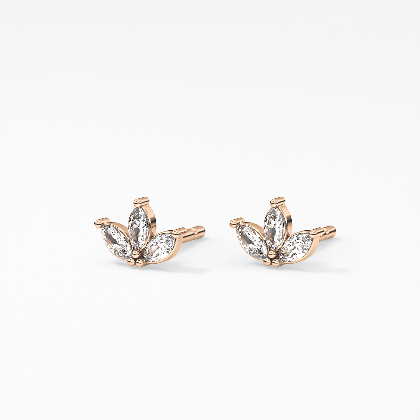 0.4 TCW Round Lab Grown Diamond Stud Earrings