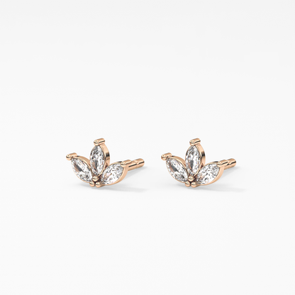 0.4 TCW Round Lab Grown Diamond Stud Earrings
