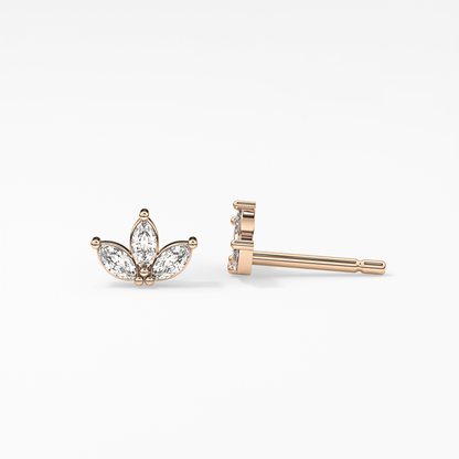 0.4 TCW Round Lab Grown Diamond Stud Earrings