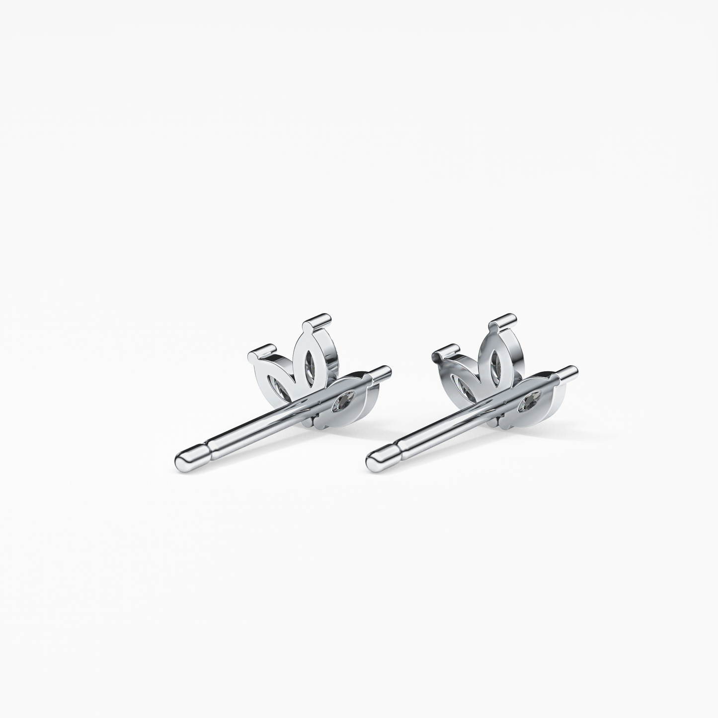0.4 TCW Round Lab Grown Diamond Stud Earrings